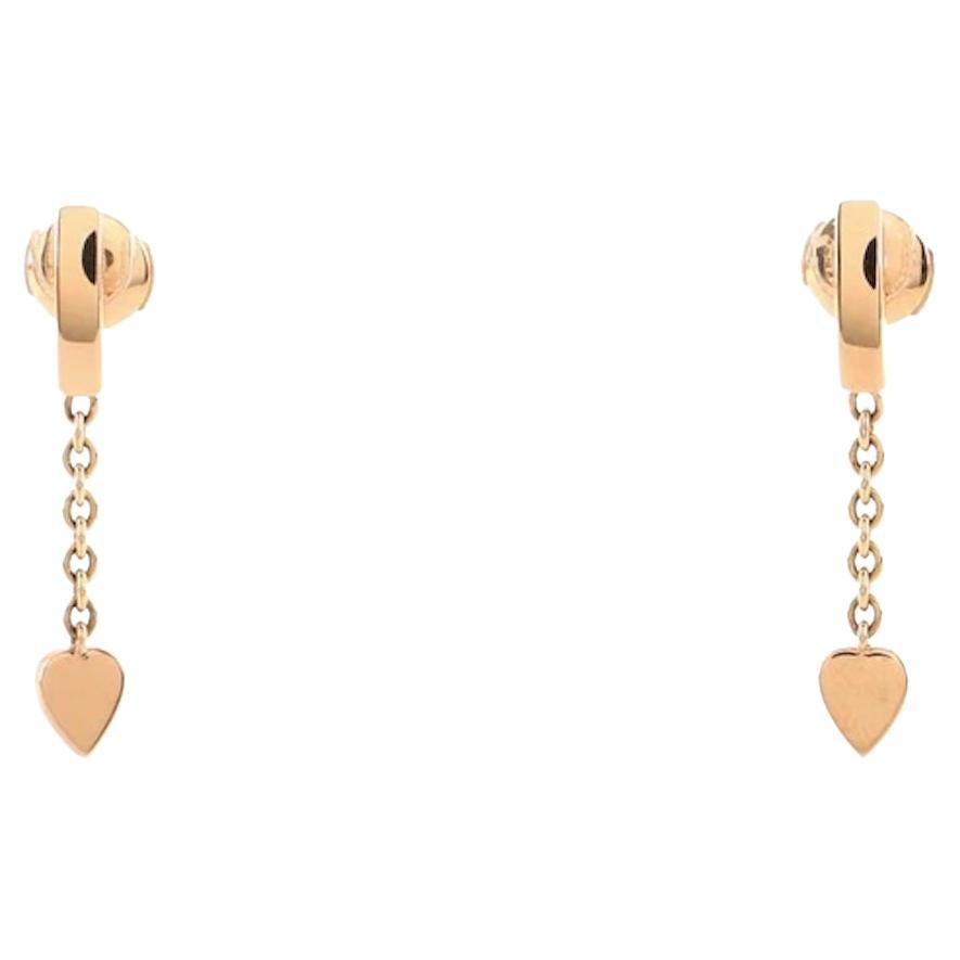 Boucles d'oreilles pendantes en or rose 18k Cartier Mon Amour en vente