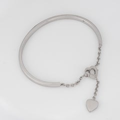 Cartier Mon Amour Diamond Bracelet Sz 15 Estate Jewelry 18k White Gold Signed