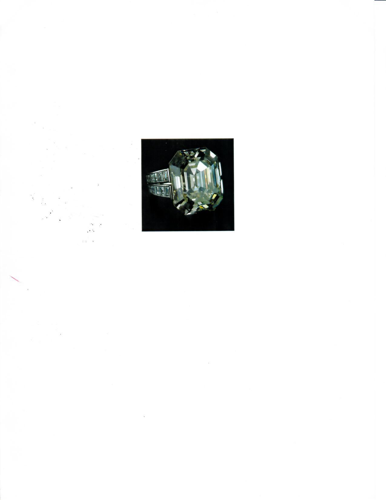 Cartier Monture 30.03 Carat GIA Certified Emerald Cut Diamond Engagement Ring 2