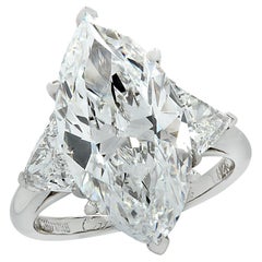 Cartier Monture GIA Certified 7.48 Carat Type IIa Marquise Cut Diamond Ring