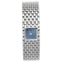 Cartier Mother of Pearl Stainless Steel Panthere Ruban Women's Wristwatch 22 mm