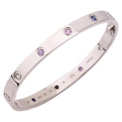 Cartier Multi Gem White Gold Love Bracelet