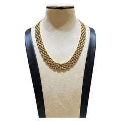 Cartier Multi-Strand 14K Yellow Gold Link Necklace and Bracelet Jewelry Set