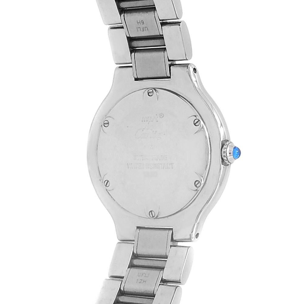 Contemporary Cartier Must 21 1330, Silver Dial, Certified and Warranty