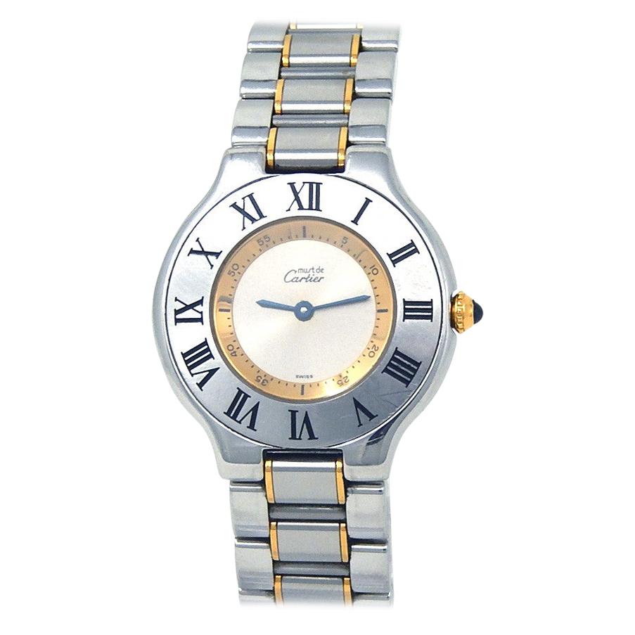 Cartier Must 21 1330, Case, Certified and Warranty