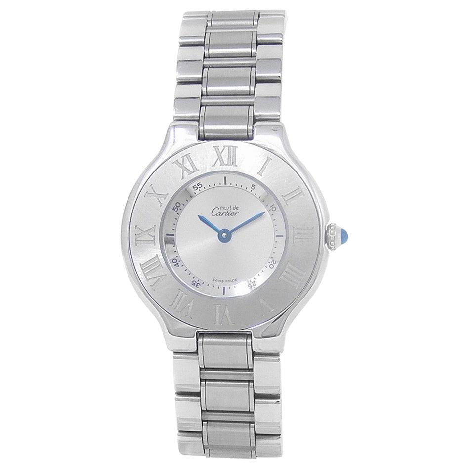Cartier Must 21 1330, Silver Dial, Certified and Warranty