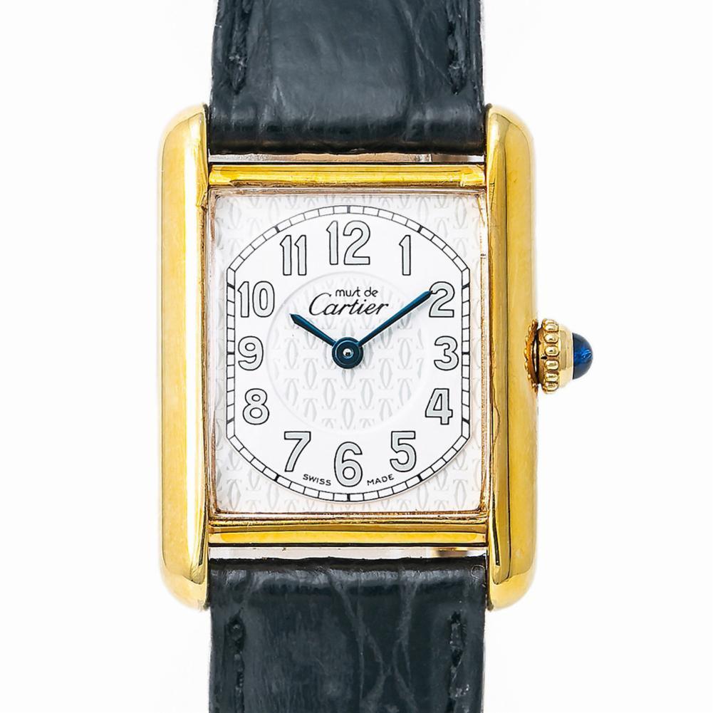Cartier Must 21 2415, White Dial, Certified and Warranty In Good Condition In Miami, FL