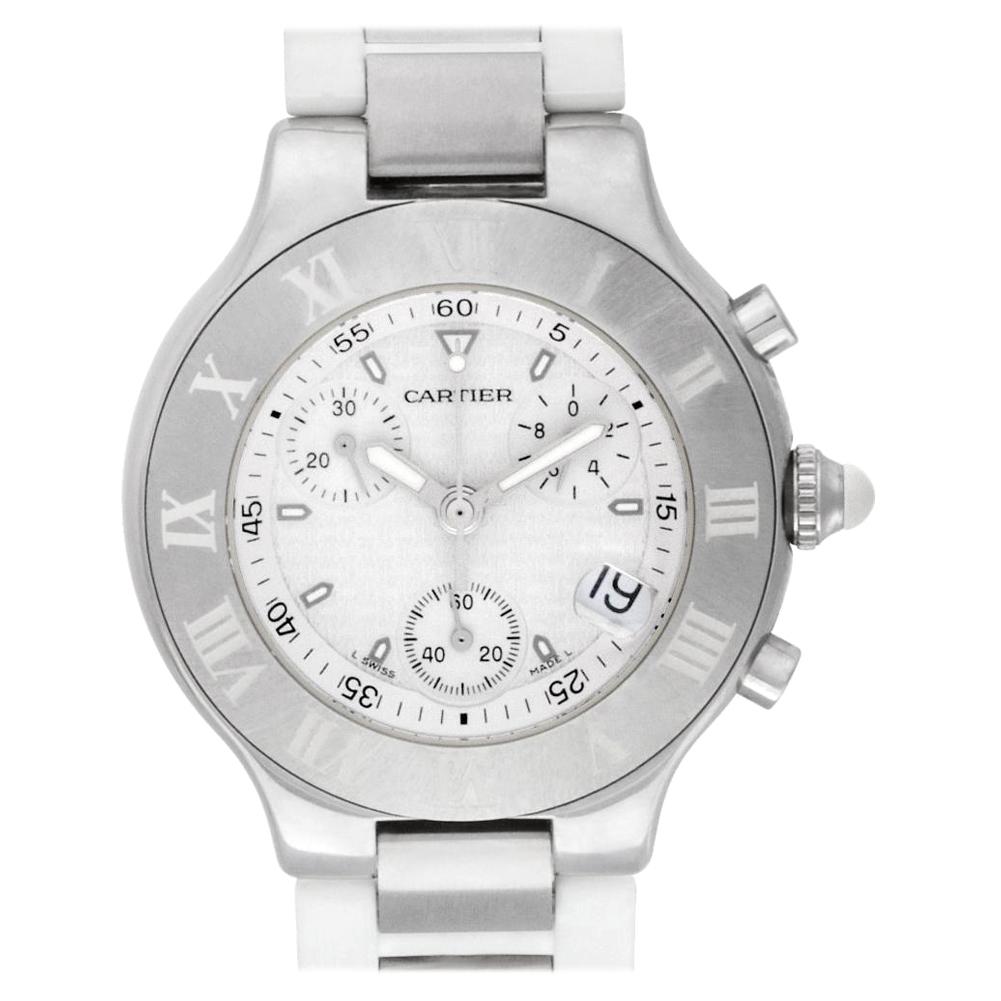 Cartier Must 21 2424, White Dial, Certified and Warranty