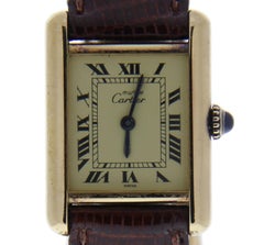 Cartier Must 21 3121108 with Band, Yellow-Gold Bezel and Yellow Dial