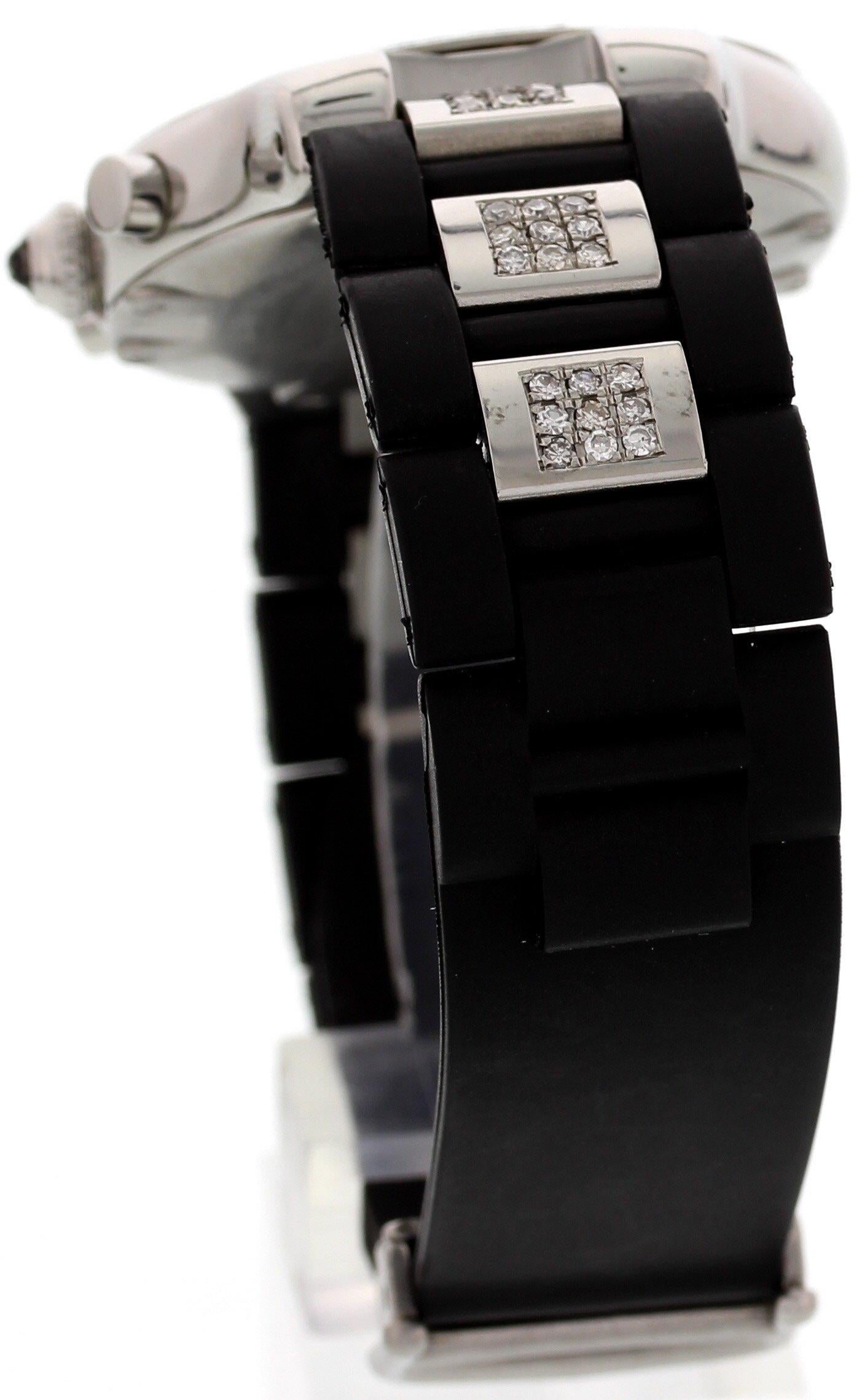 Femenino o masculino Cartier Must 21 Chronoscaph Acero inoxidable y diamantes 2424
