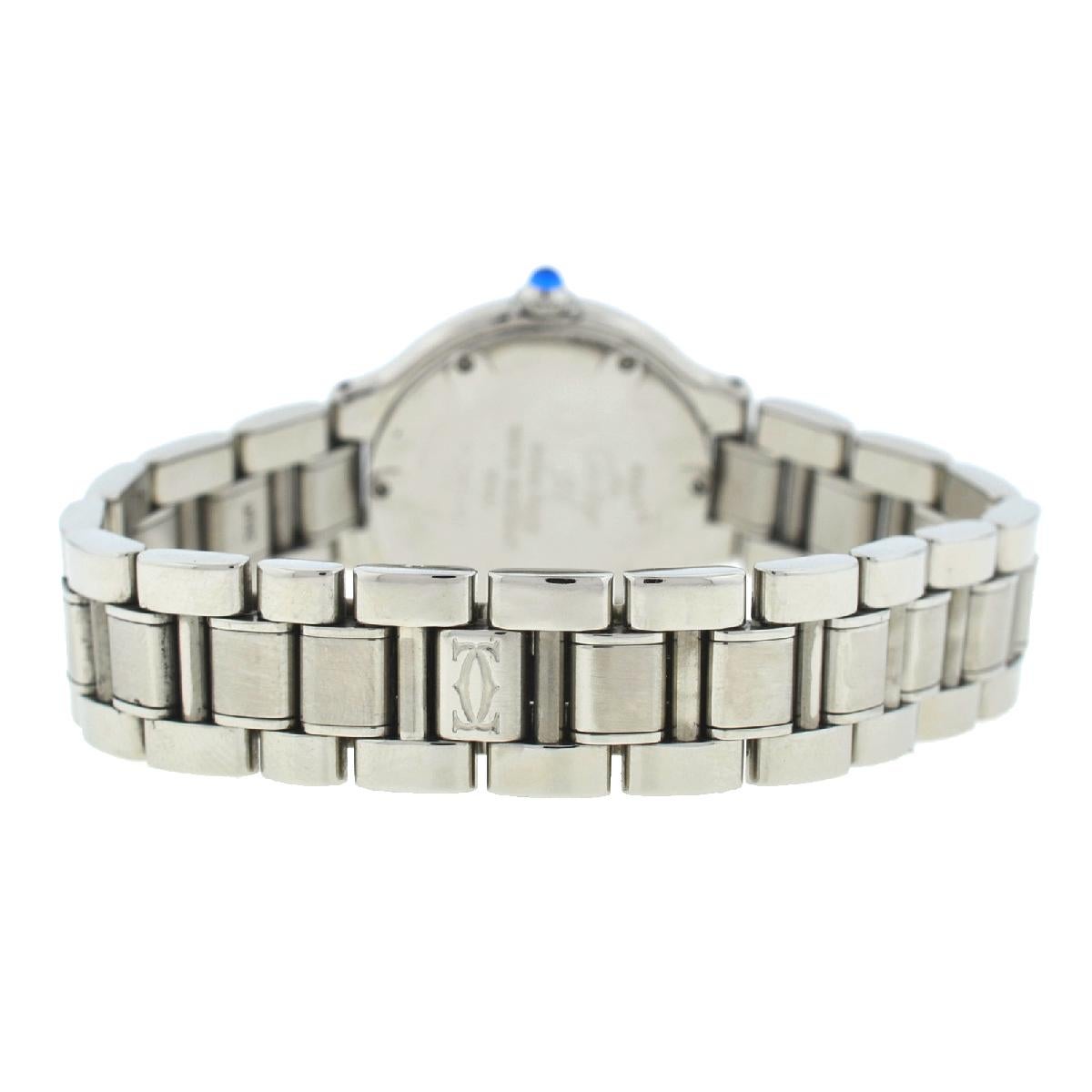 must de cartier stainless steel watch