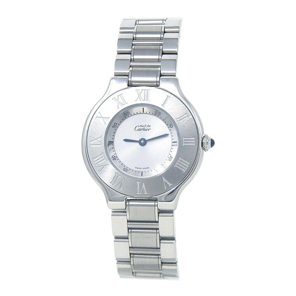 Cartier Must 21 Stainless Steel Women's Watch Quartz 1330 For Sale