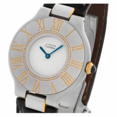 Cartier Must 21 W1000944 Stainless Steel White Dial Quartz Watch