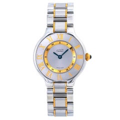 Cartier Must De 21 1340 18 Karat Two-Tone Ladies Watch
