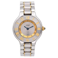Cartier Must de 21 Ref. 1340 Reloj de cuarzo para mujer de acero inoxidable