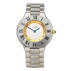 Cartier Must de 21 Stainelss Steel and 18K Yellow Gold 1330