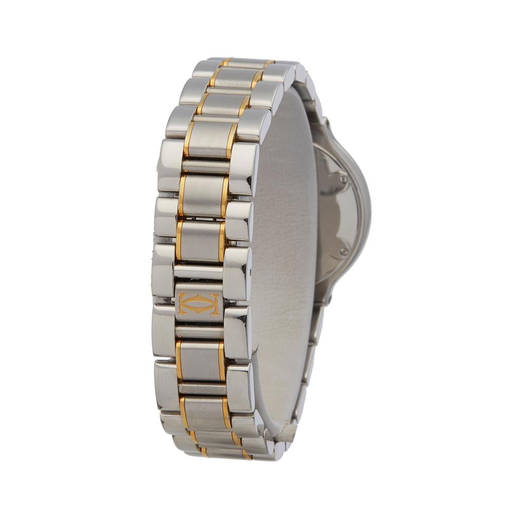 Cartier Must De 21 Stainless Steel and Yellow Gold Plated 1340 or W10073R6 1