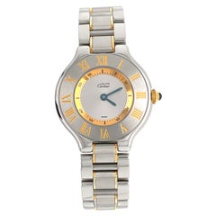 Cartier Must De 21 Zweifarbige Damenarmbanduhr