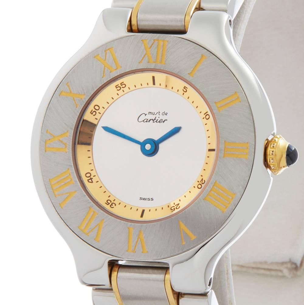 Cartier Must De 21 W10073R6 In Excellent Condition In Bishop's Stortford, Hertfordshire