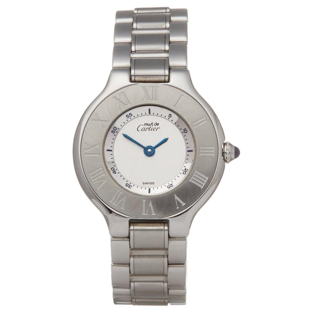 Cartier Must de 21 W10109T2 or 1340 Ladies Stainless Steel  Watch