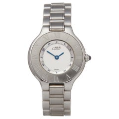 Cartier Must de 21 W10109T2 or 1340 Ladies Stainless Steel  Watch