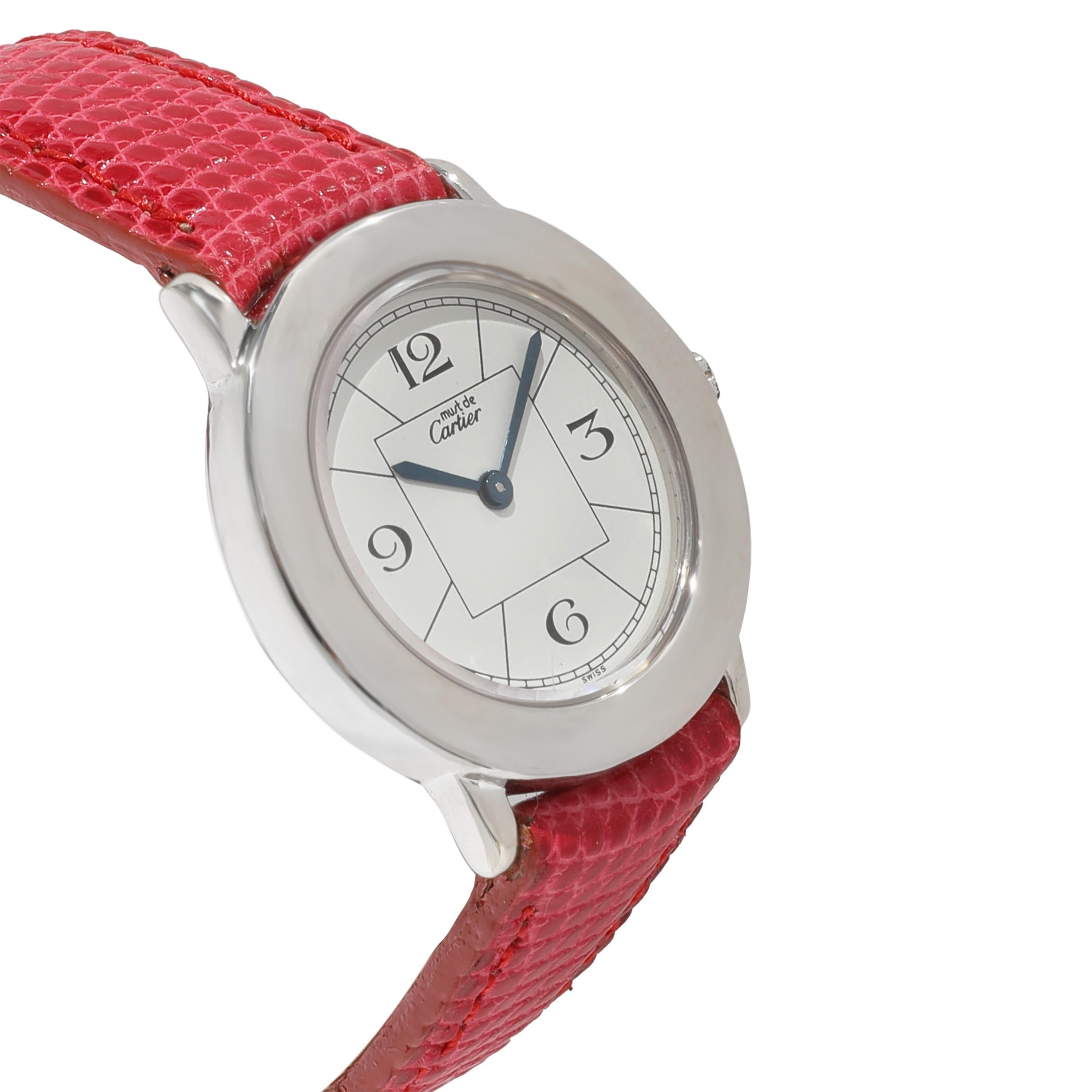 Cartier Must de Cartier 1806 Damenuhr aus 925 Sterlingsilber 1