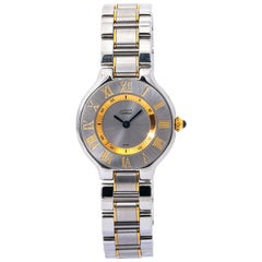 Cartier Must De Cartier 21 1340 Two Tone Quartz Ladies Watch