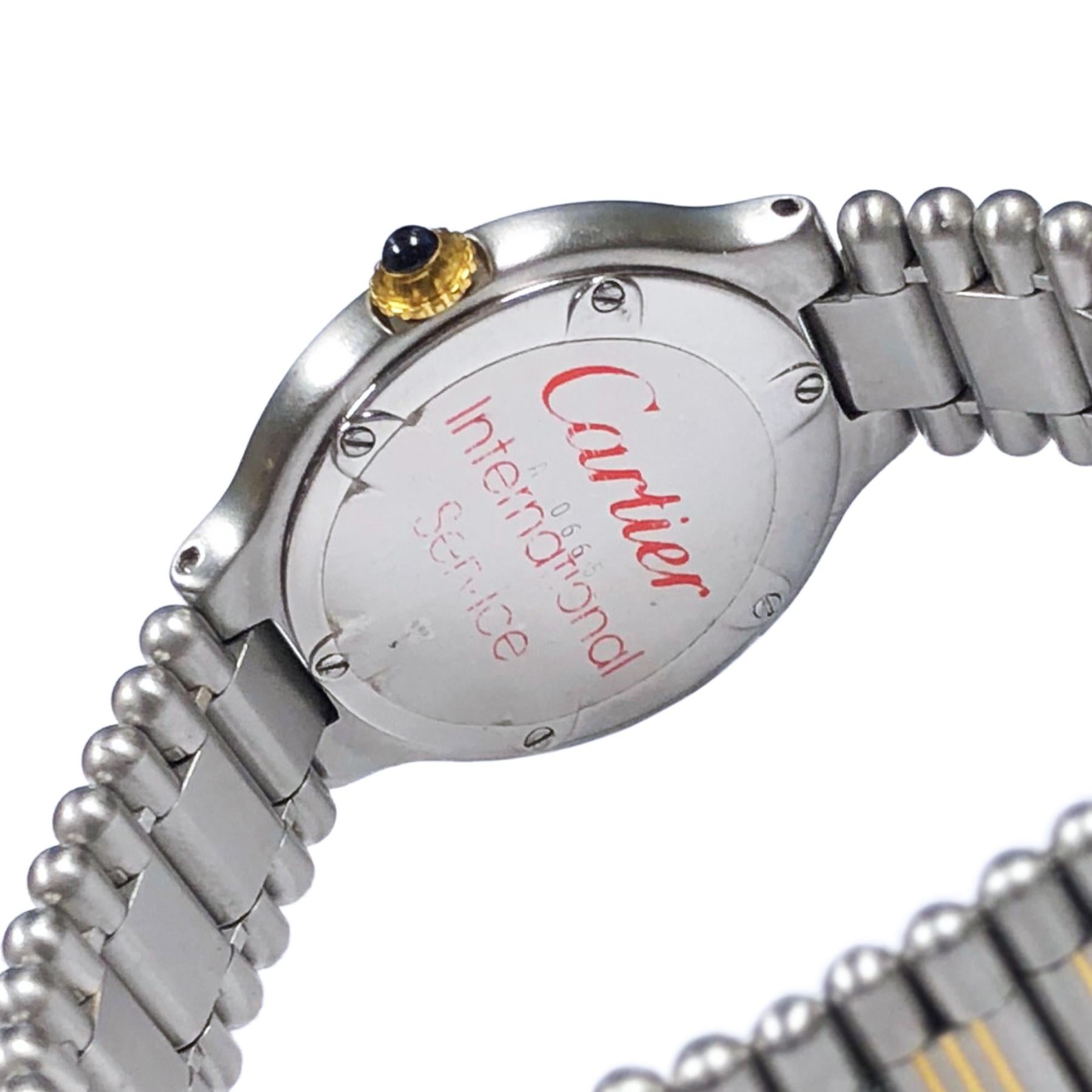 Women's Cartier Must De Cartier 21 Ladies Gold and Steel Quartz Wristwatch