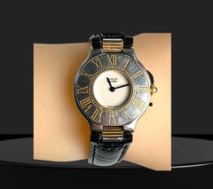Cartier Must de Cartier 21 Quartz Watch, Stainless Steel & Gold