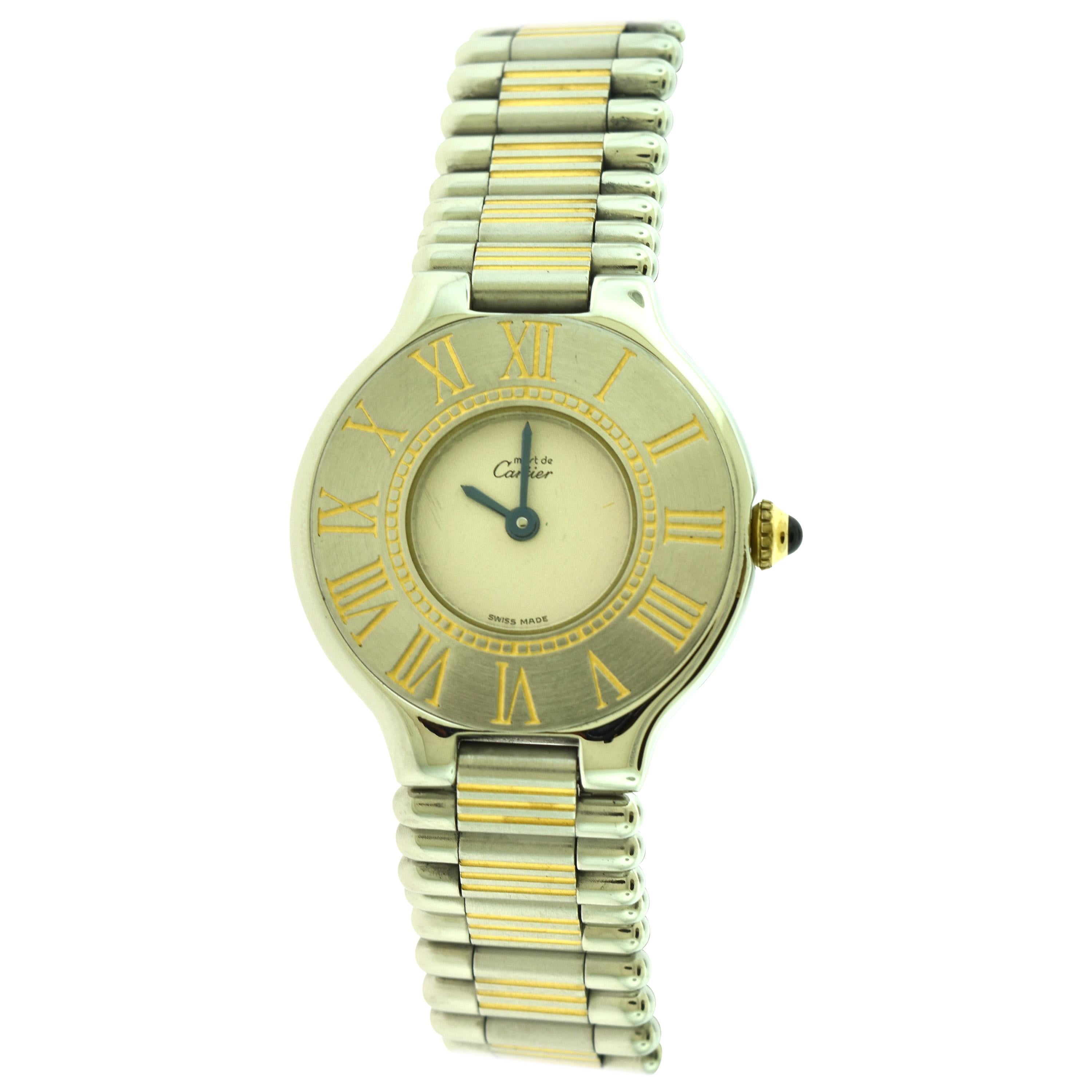 Reloj Cartier Must de Cartier 21 Bicolor Oro 18 quilates/Acero