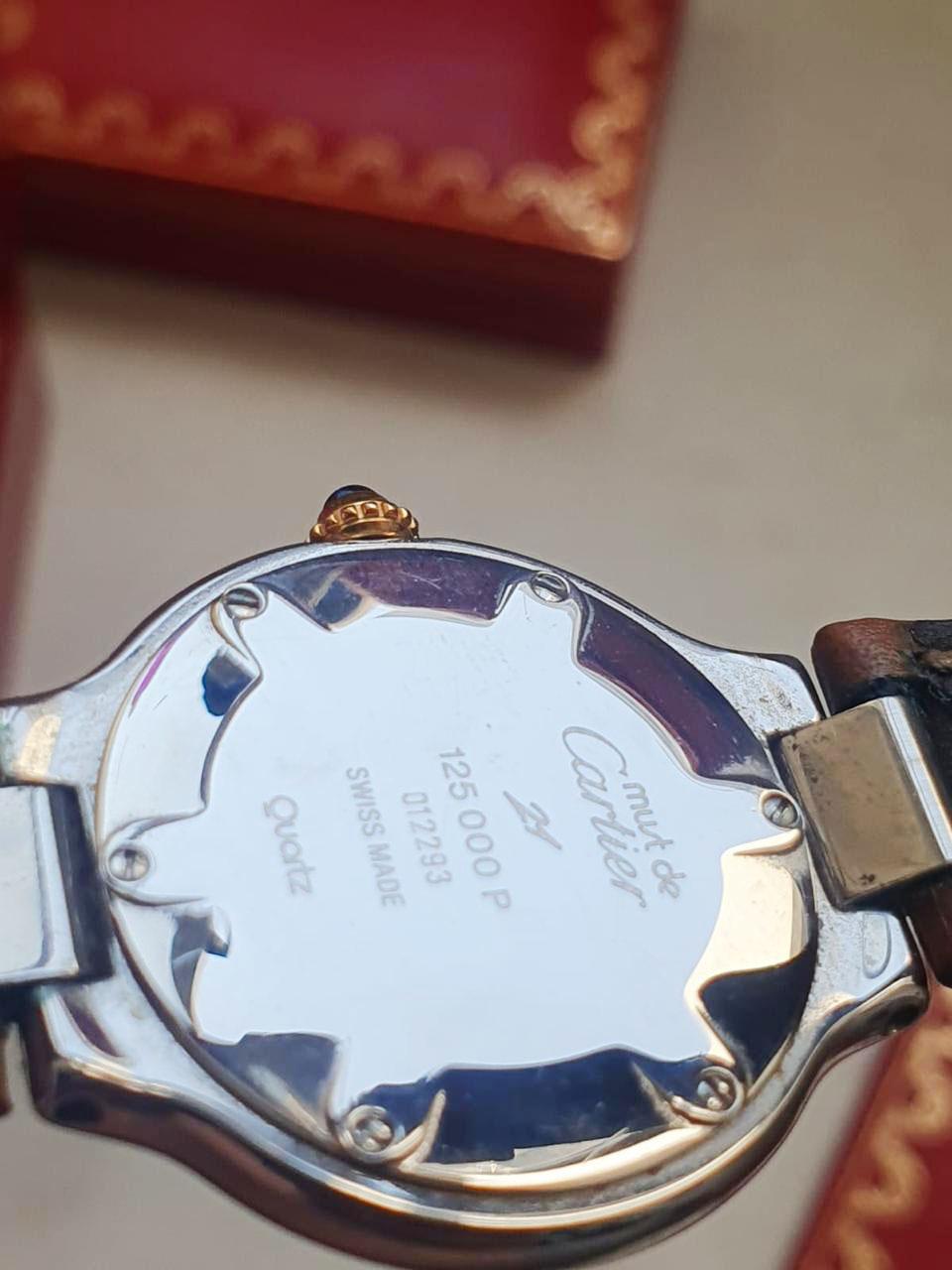Reloj de pulsera de cuarzo para mujer Cartier Must de Cartier 21 de acero inoxidable y oro Francés