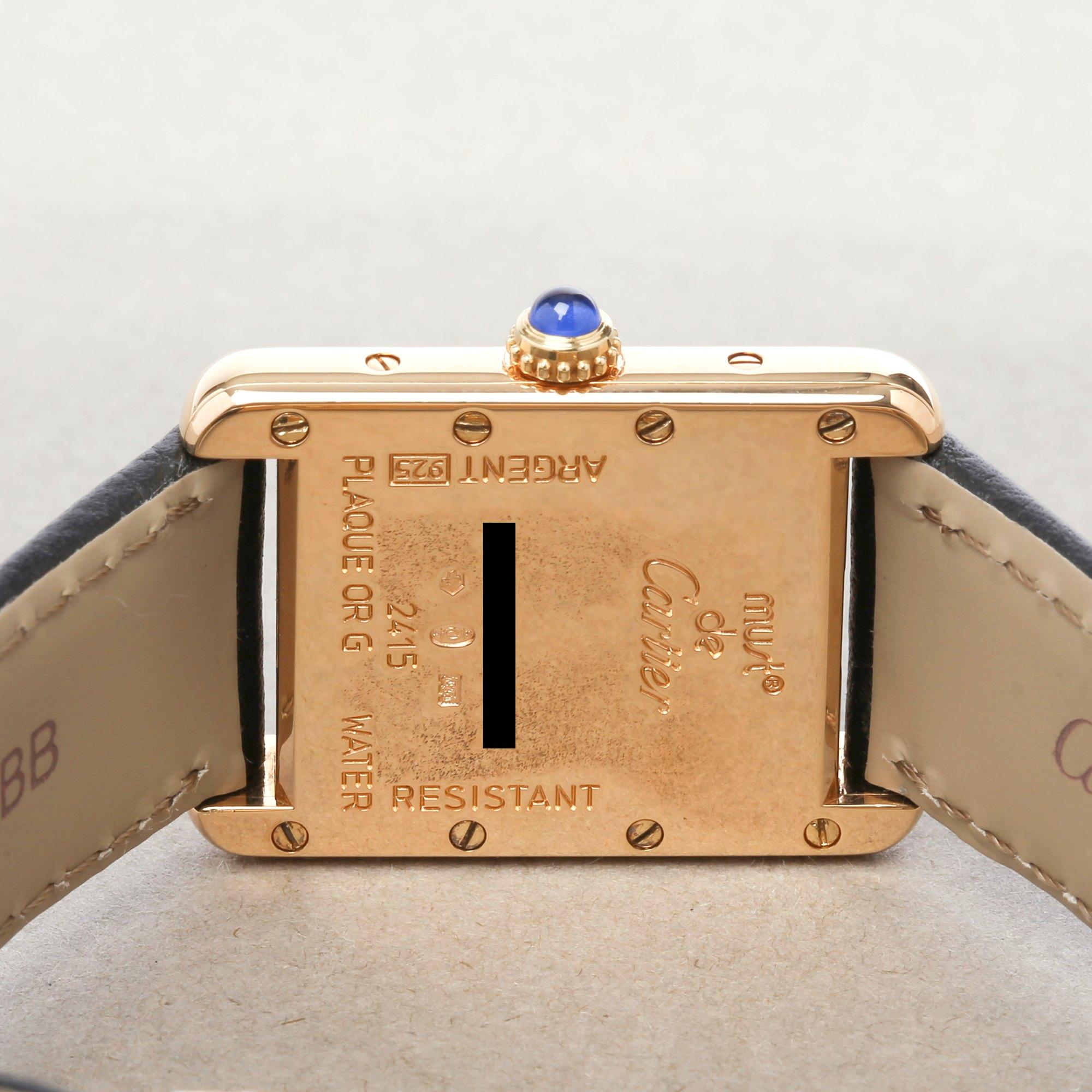 Cartier Must de Cartier 2415 Damen Gold plattiert Uhr 4