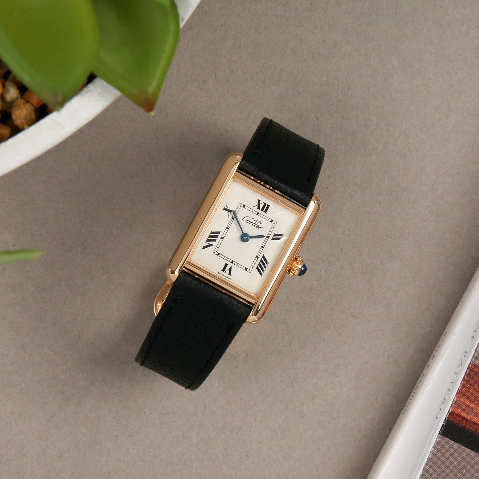 Cartier Must de Cartier 2415 Damen Gold plattiert Uhr 6
