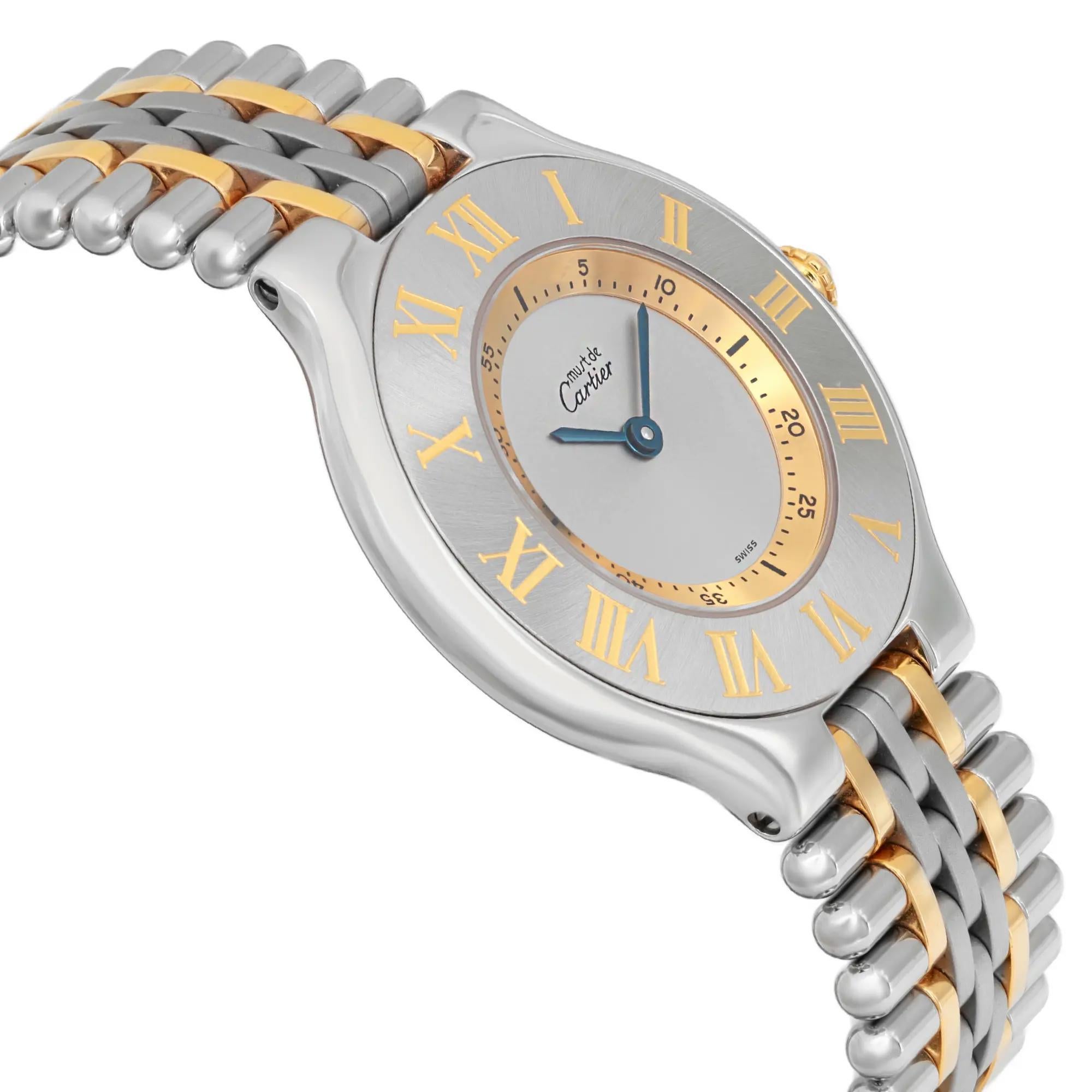 Cartier Must de Cartier 31MM Gold Steel Ladies Watch ref. 1330 W525665 1