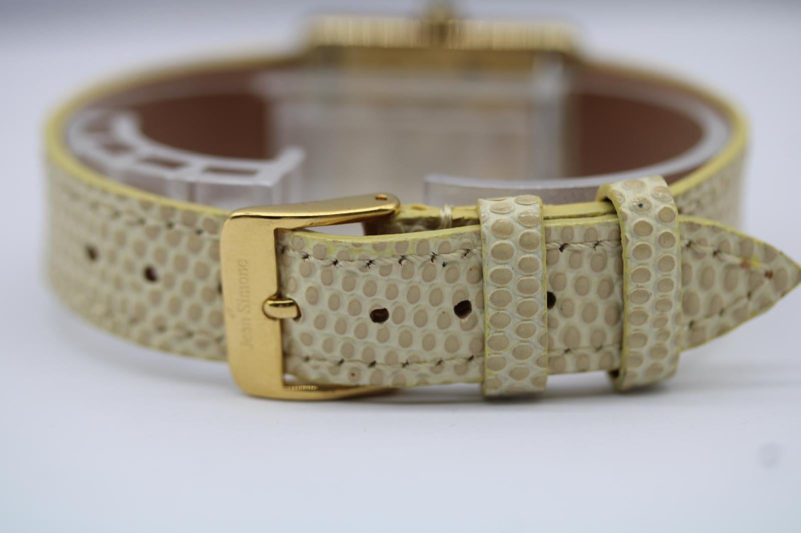 Must de Cartier 5057001  Quadrante con numeri romani  Cassa placcata in oro in vendita 1