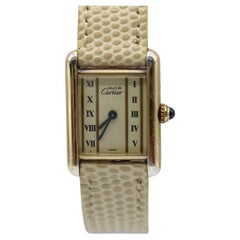Cartier Must de Cartier 5057001  Roman Numeral Dial  Gold-Plated Case