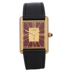 Vintage Cartier Must de Cartier 590005 Unisex Gold-Plated Watch