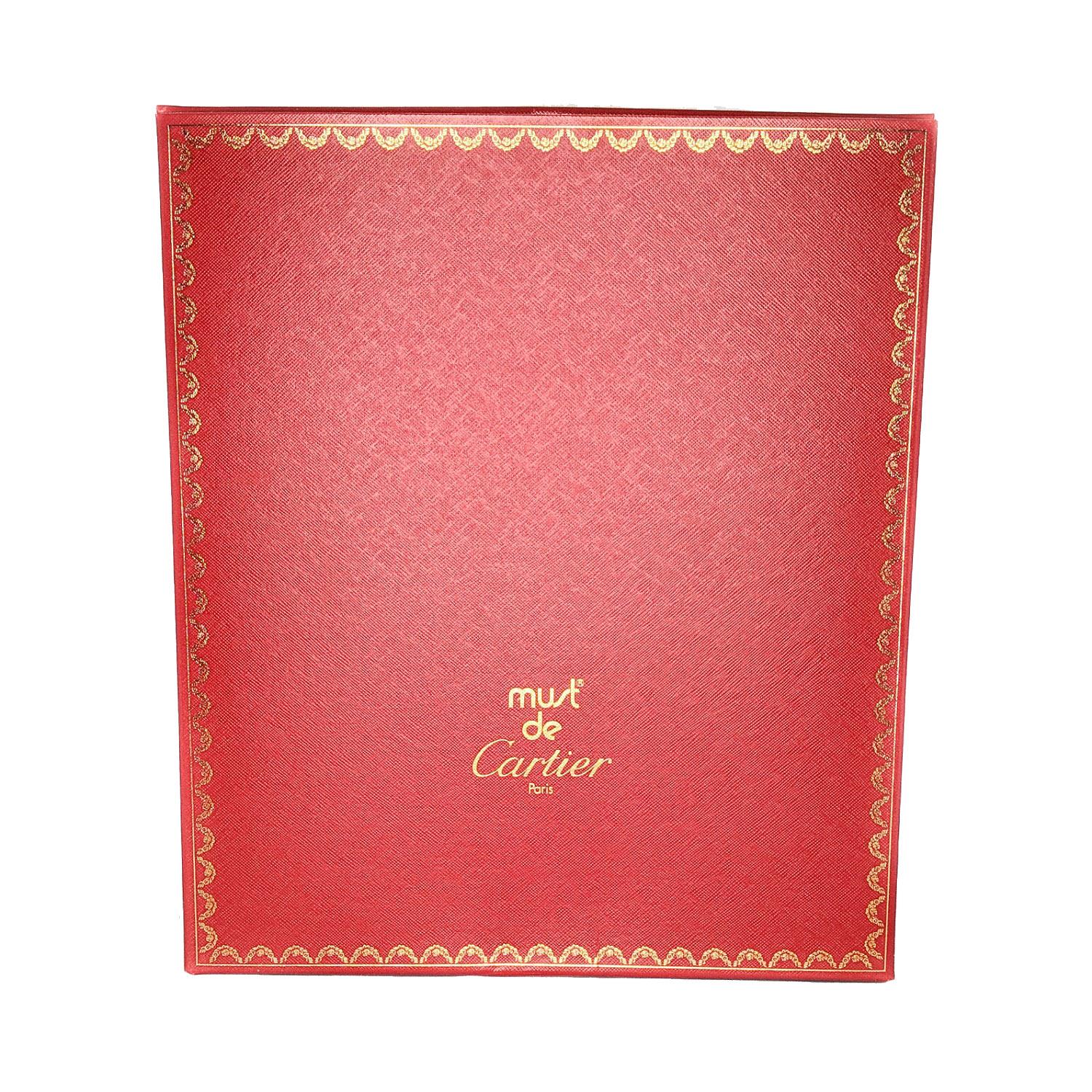 Cartier Must de Cartier Bordeaux Kalbsleder Handtasche 4