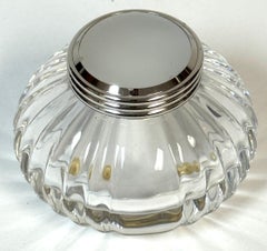 Calamaio Mellon in cristallo e argenteria Must de Cartier