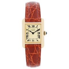 Vintage Cartier Must de Cartier Gold Plaque Ladies Quartz Watch 590004