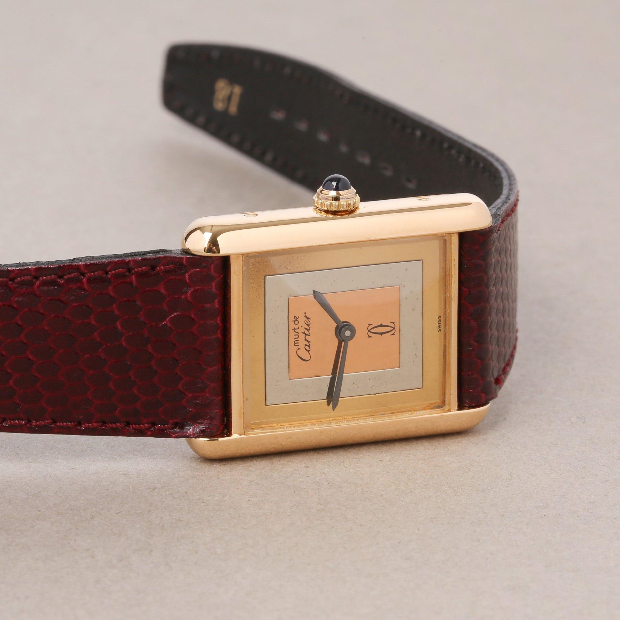 Cartier Must de Cartier Damenuhr vergoldet 1