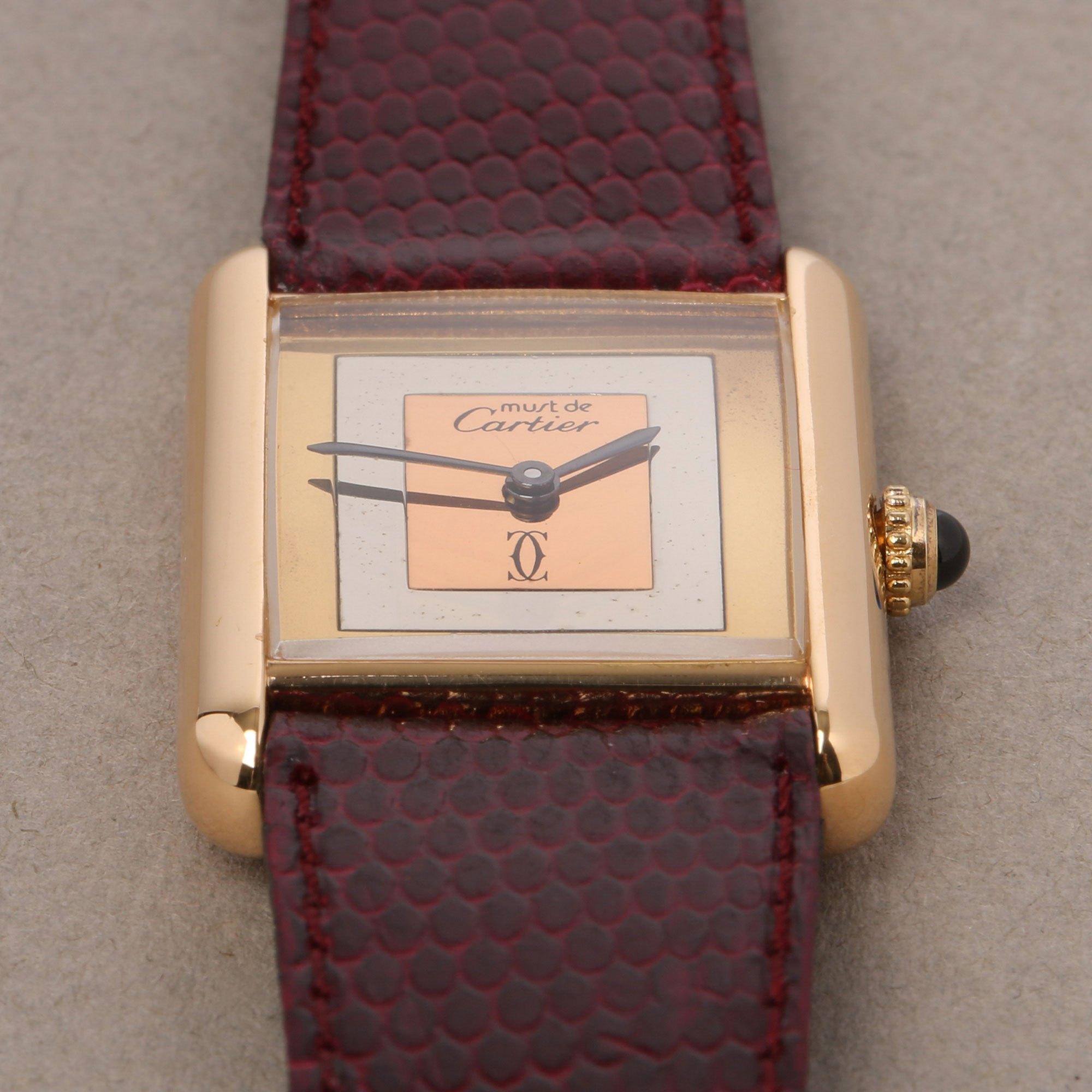 Cartier Must de Cartier Damenuhr vergoldet 5