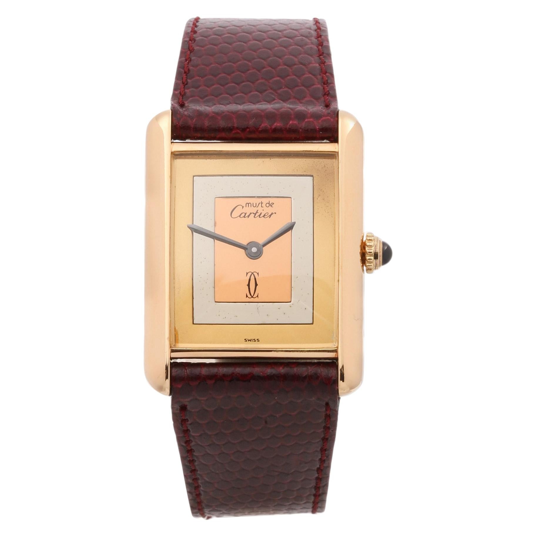 Cartier Must de Cartier Damenuhr vergoldet