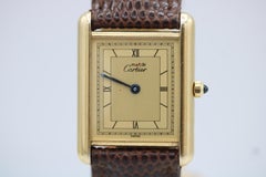 Cartier Must De Cartier  Large Size 23.5 x 30mm  Champagne Dial – Quartz