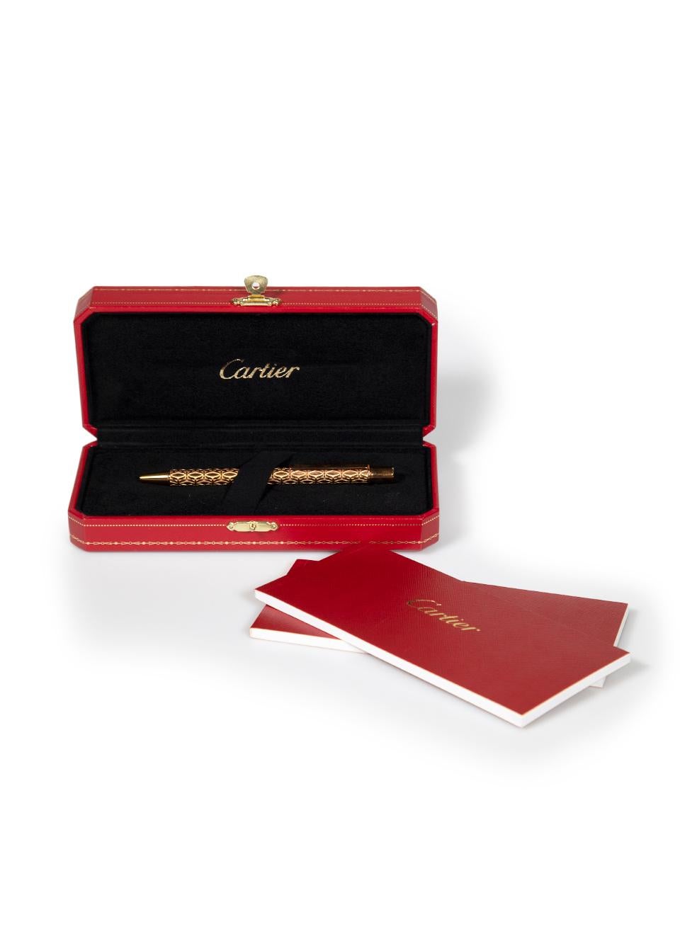 Cartier Must De Cartier Logo Ballpoint Pen For Sale 1
