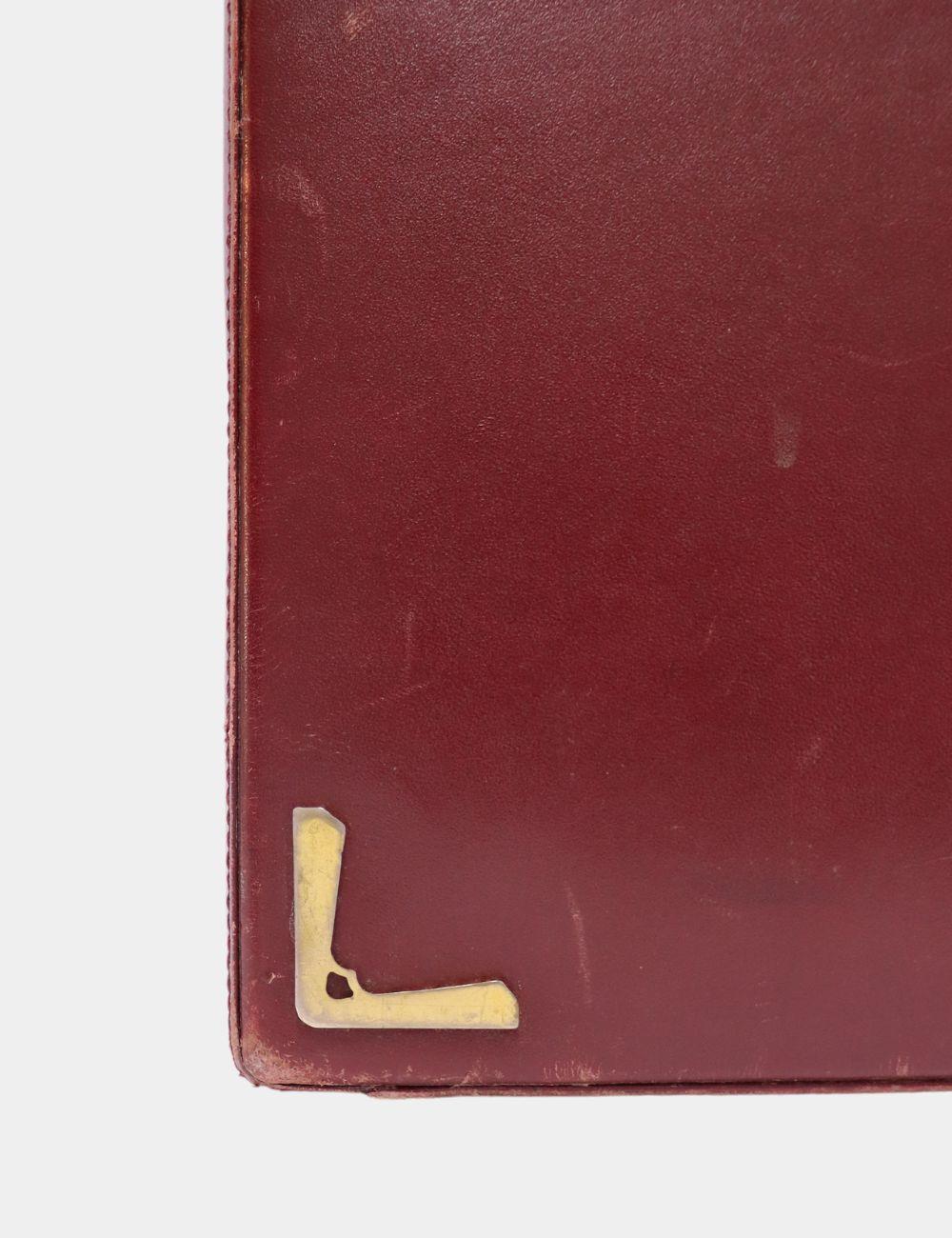 Brown Cartier Must de Cartier Men's Top Handle Briefcase For Sale
