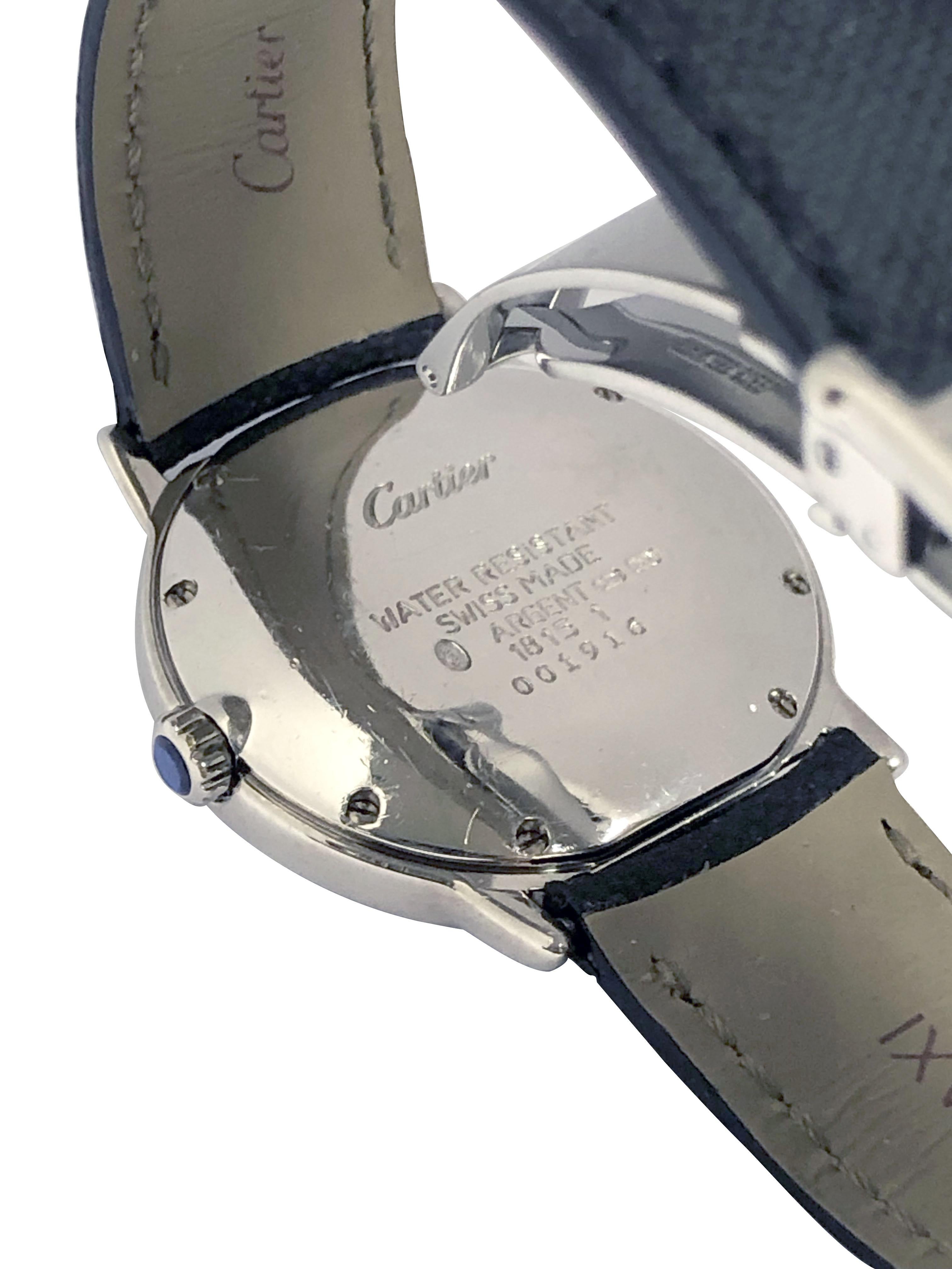 Women's or Men's Cartier Must de Cartier Midsize Sterling Quartz Wrist Watch