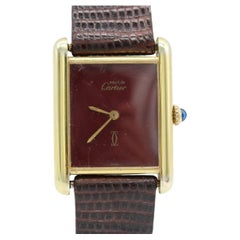 Cartier Must De Cartier Red Lapis Dial  Manual Wind  Fully serviced