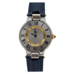 Cartier Must de Cartier – Ref. 1340 – Blue Bezel Numerals – Quartz
