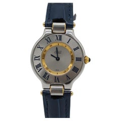 Cartier Must de Cartier – Ref. 1340 – Blue Bezel Numerals – Quartz